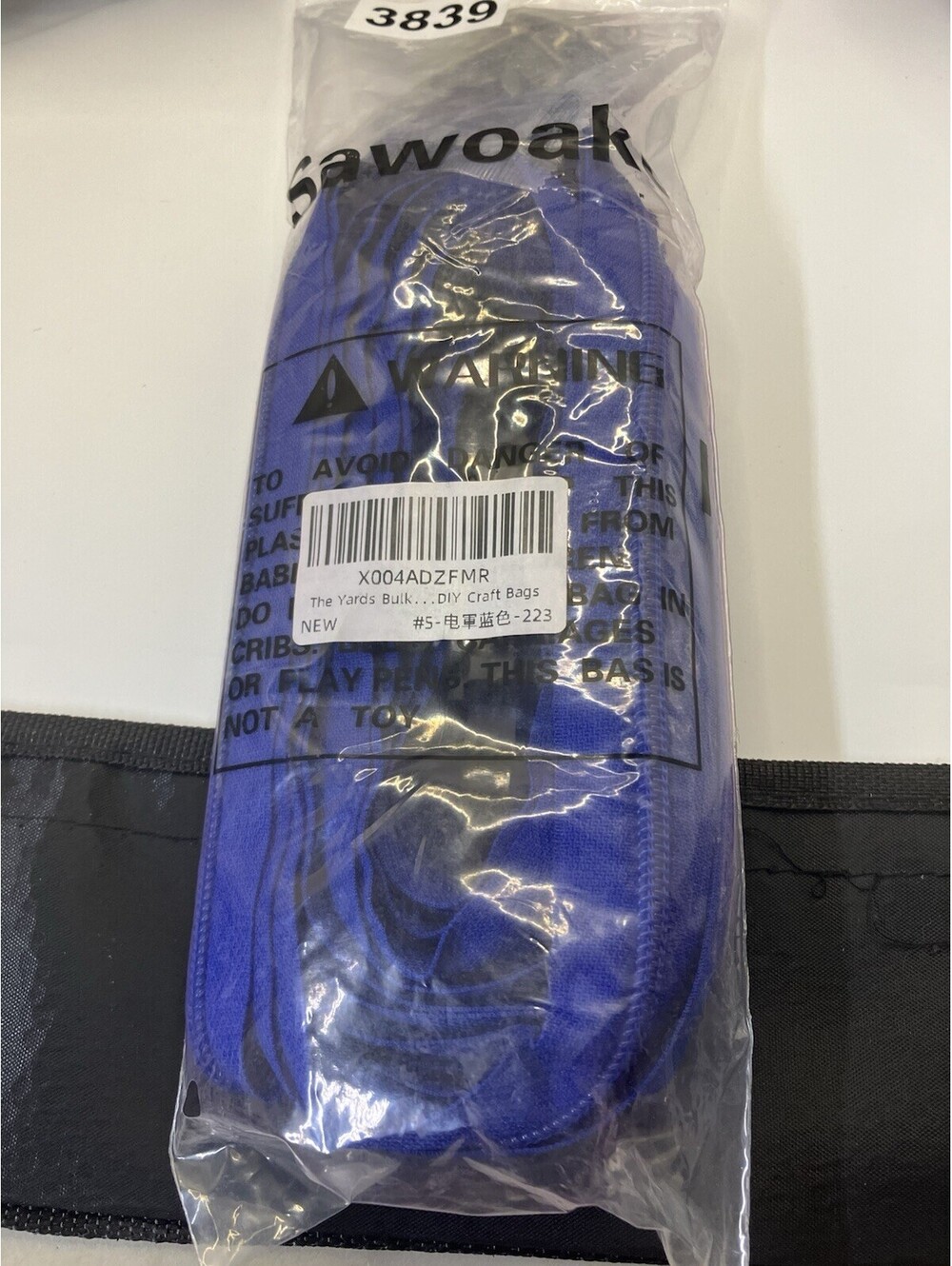 Navy Blue Nylon Coil Bulk Zippers 10 Yards (20 Pcs)